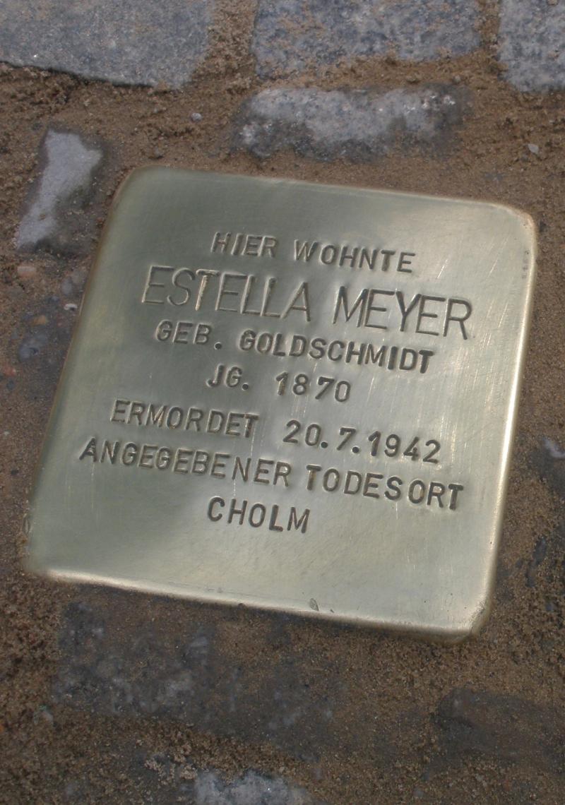 Stolperstein von Estella Meyer