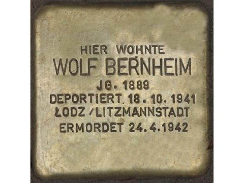 Stolperstein Wolf Bernheim © H.-J. Hupka
