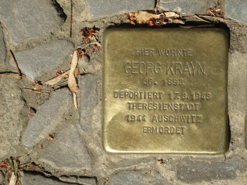 Stolperstein für Georg Krayn. Copyright: MTS