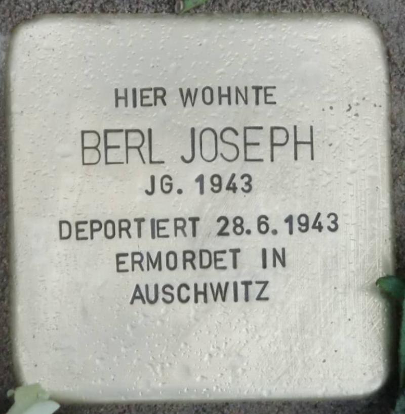 Stolperstein Berl Joseph © Familienbesitz