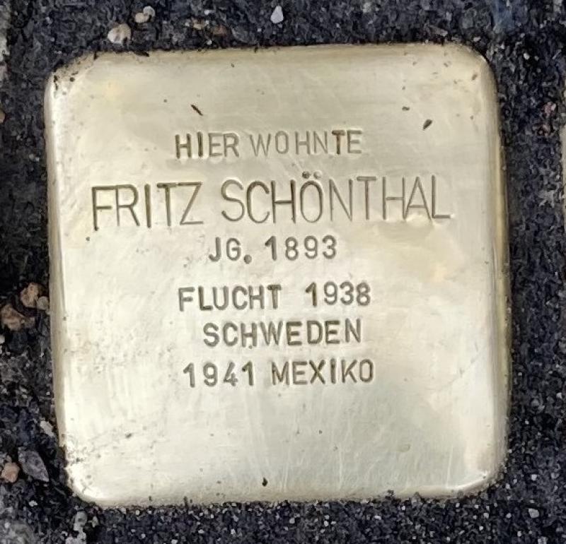 Stolperstein Fritz Schönthal