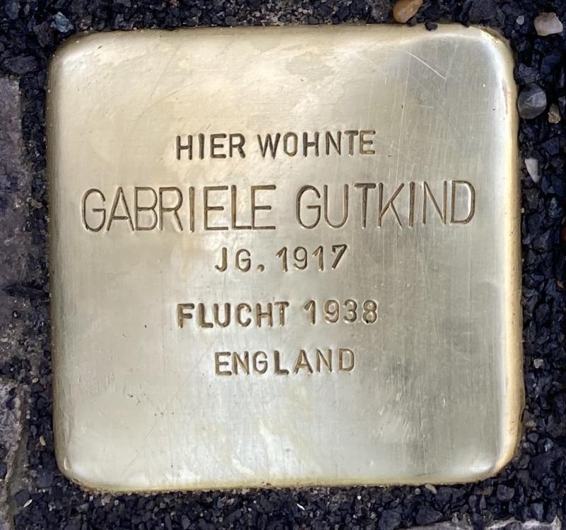 Stolperstein Gabriele Gutkind