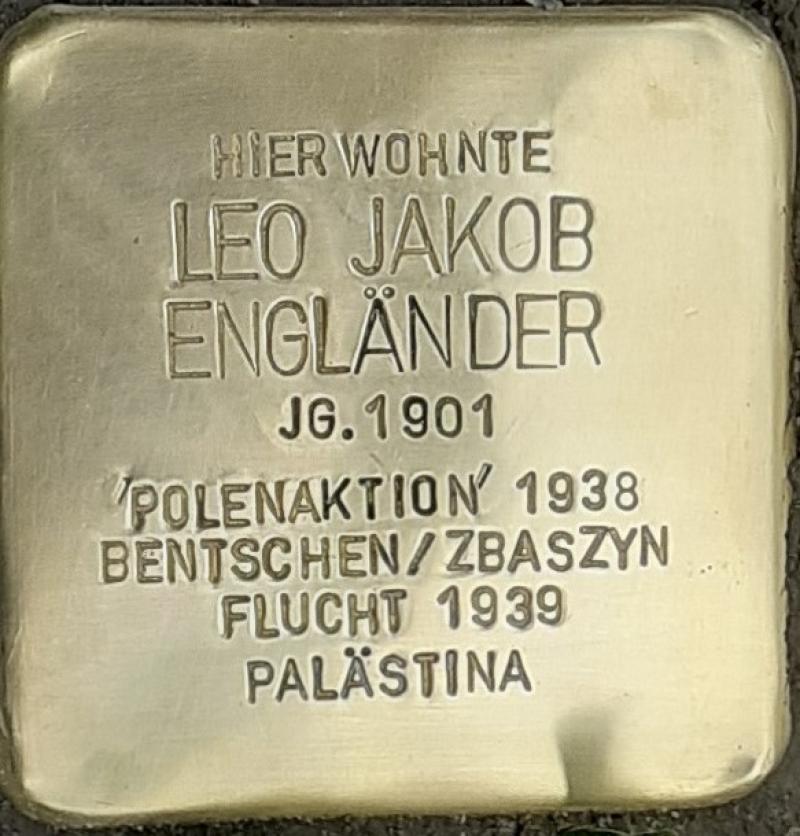 Stolperstein Leo Jakob Engländer - Foto: S. Holzmann