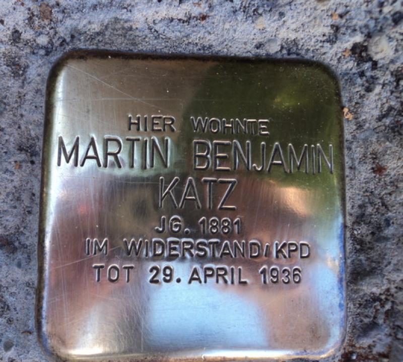 Stolperstein für Martin Benjamin Katz © S. Klose