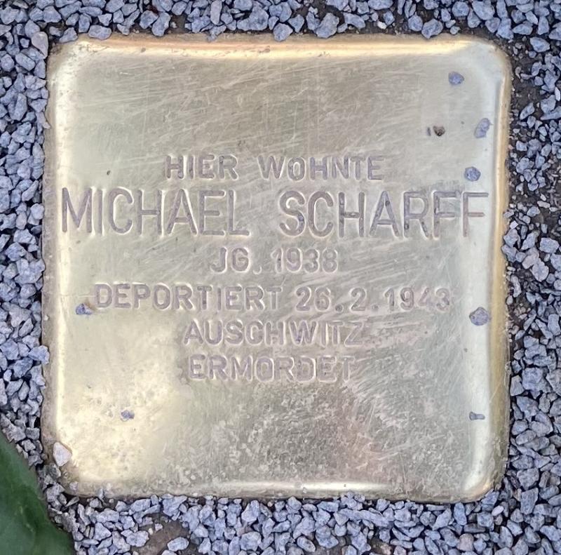 Stolperstein Michael Scharff © Koordinierungsstelle Stolpersteine Berlin