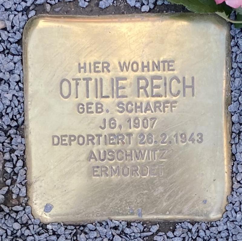 Stolperstein Ottilie Reich © Koordinierungsstelle Stolpersteine Berlin