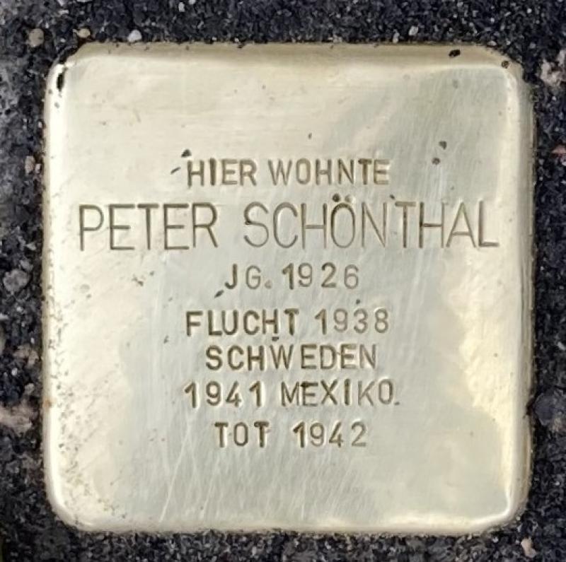 Stolperstein Peter Schönthal
