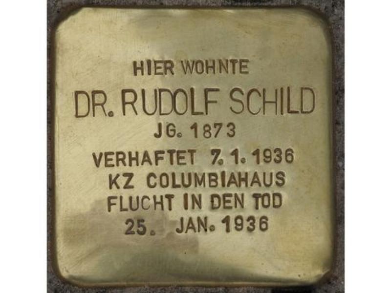 Stolperstein für Dr. Rudolf Schild