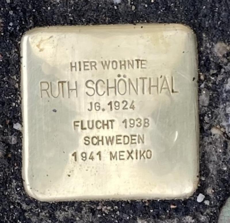 Stolperstein Ruth Schönthal