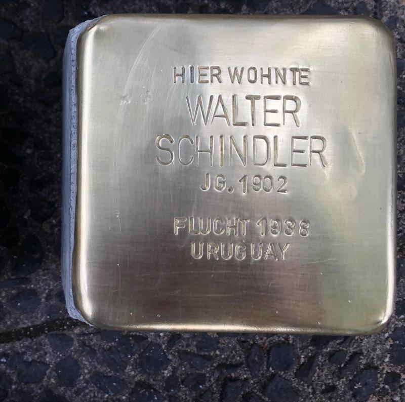 Stolperstein Walter Schindler © S. Davids