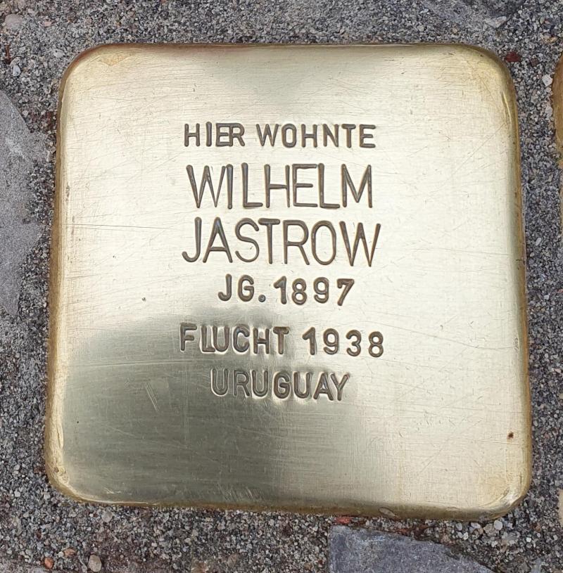 Stolperstein Wilhelm Jastrow © R. Kratschmer