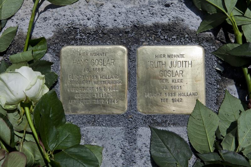 Stolpersteine Hans und Ruth-Judith Goslar - Foto: Anne-Frank-Zentrum Berlin