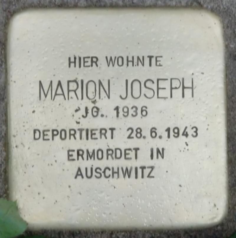 Stolperstein Harry Mastbaum Bild: Stolpersteine-Initiative CW, Hupka