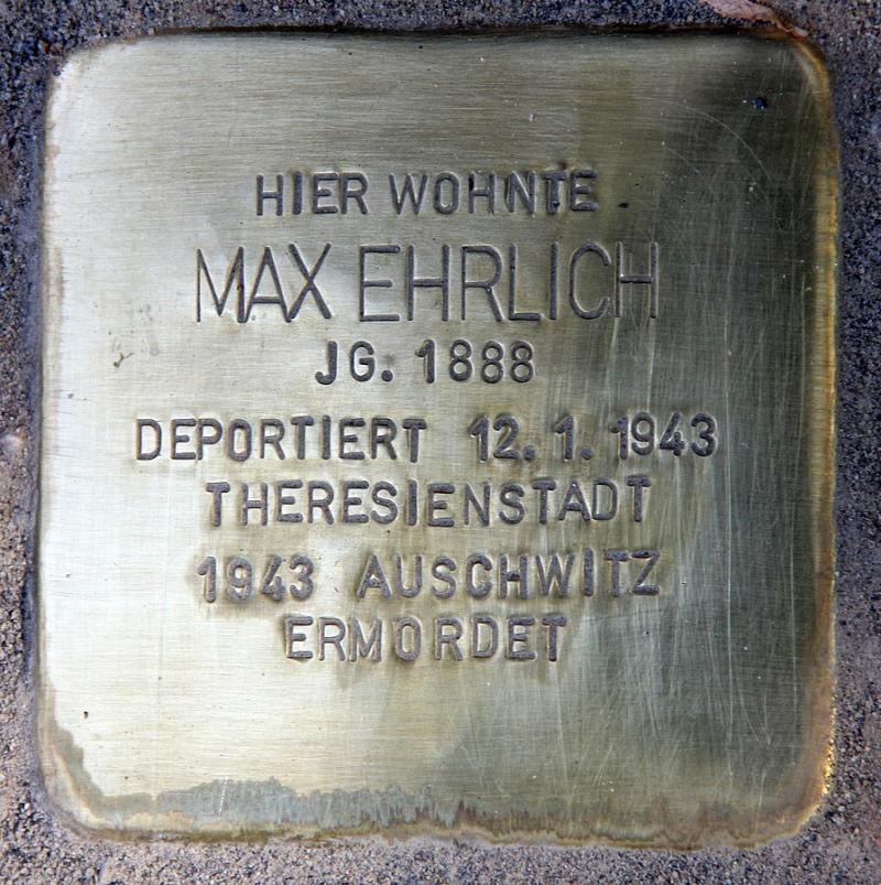 Stolperstein Max Ehrlich © OTFW Berlin