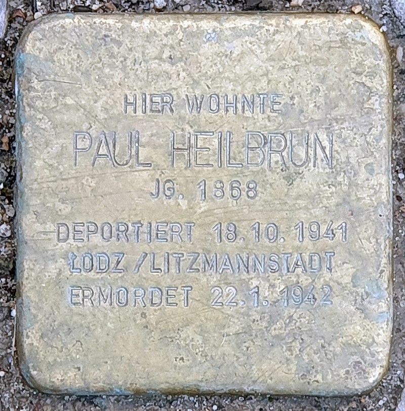 Stolperstein für Paul Heilbrun