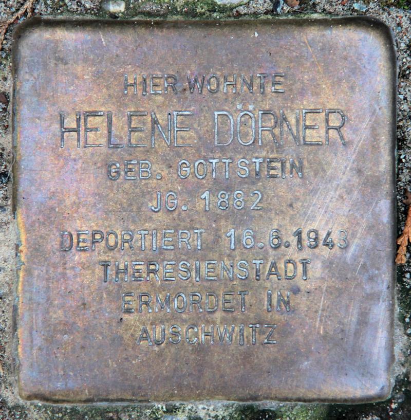 Stolperstein für Helene Dörner.