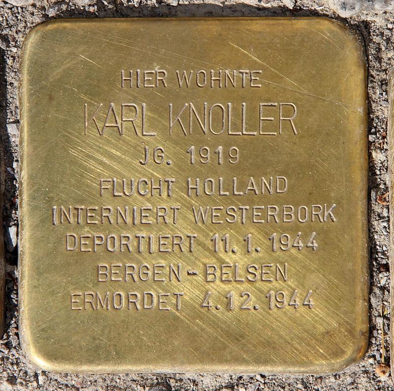 Stolperstein Karl Knoller © OTFW Berlin