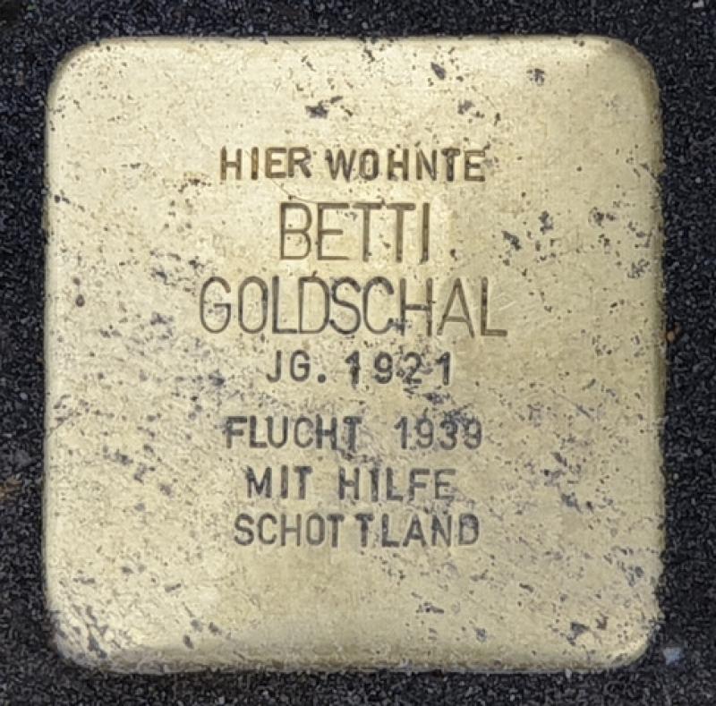 Stolperstein Betti Goldschal © OTFW Berlin