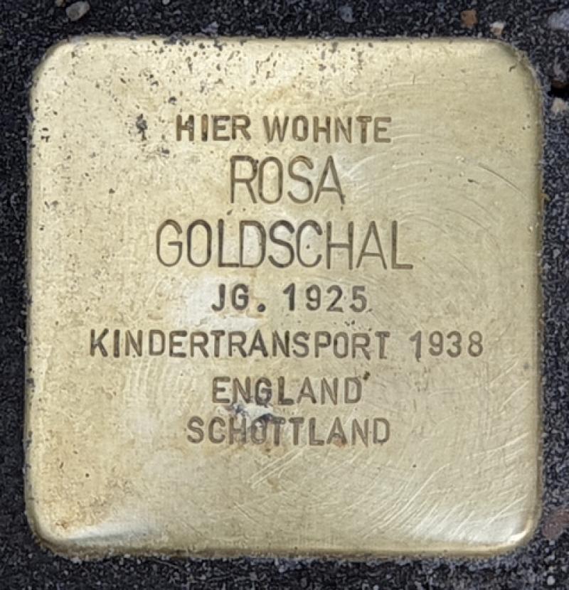 Stolperstein Rosa Goldschal © OTFW Berlin
