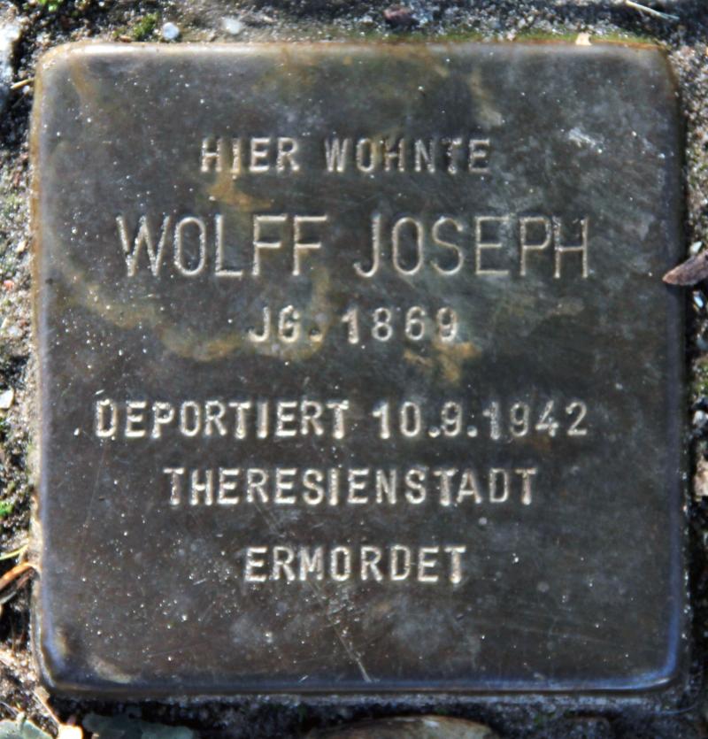 Stolperstein für Wolff Joseph.