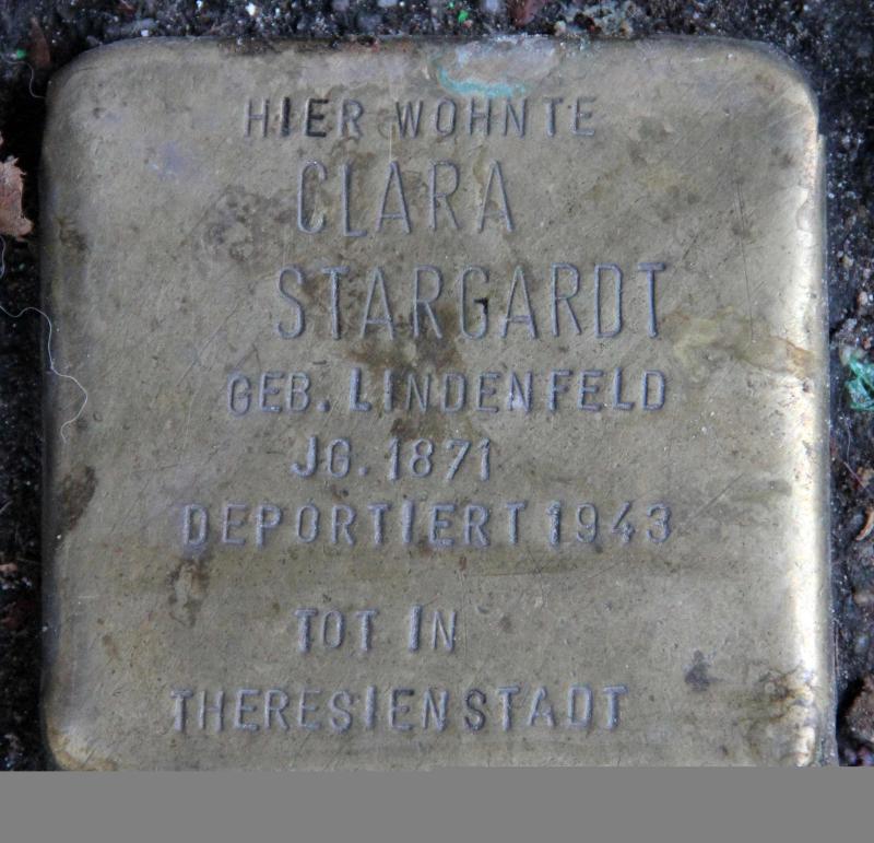 Stolperstein für Clara Stargardt.