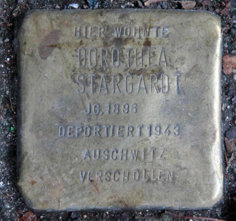 Stolperstein für Dorothea Stargardt.