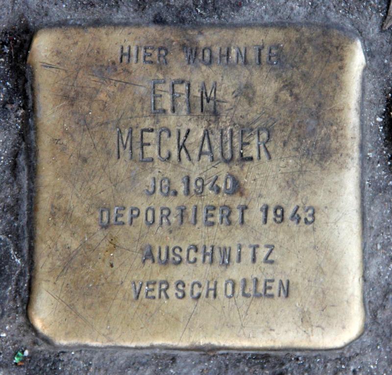 Stolperstein für Efim Meckauer.