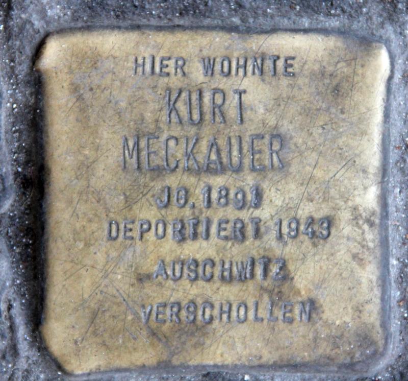Stolperstein für Kurt Meckauer.