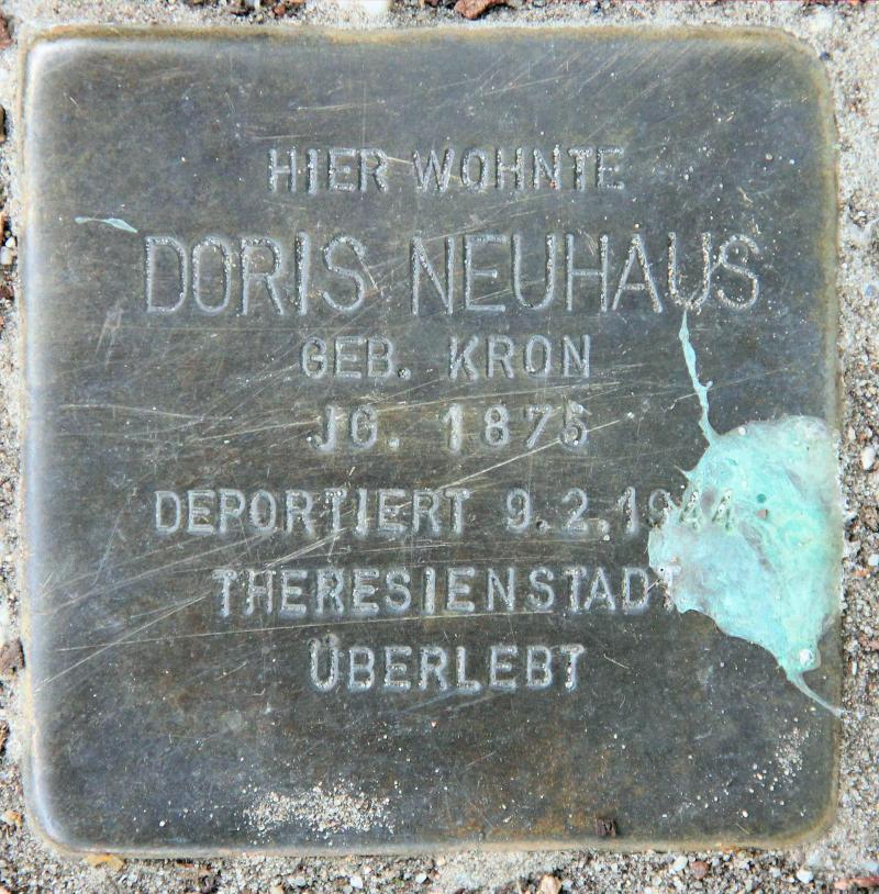 Stolperstein für Doris Neuhaus.