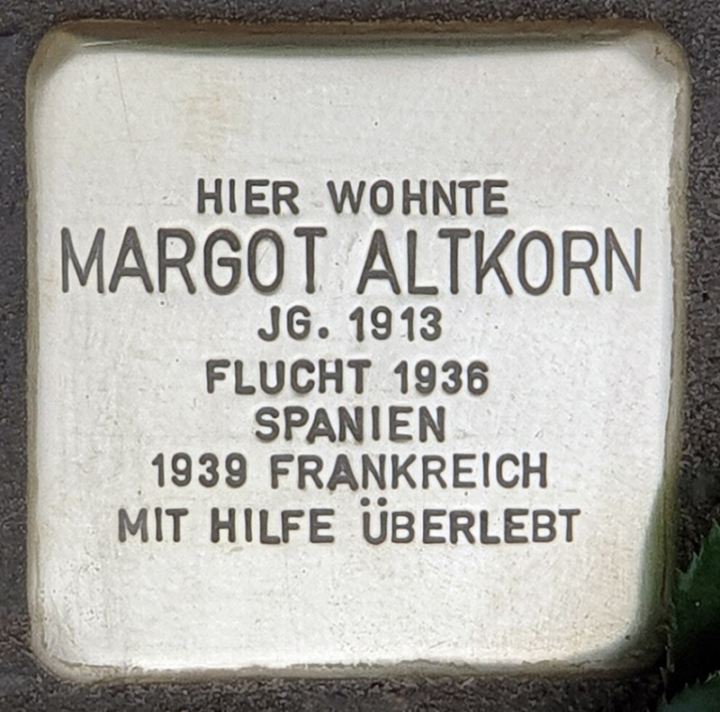 Stolperstein für Margot Altkorn © OTFW