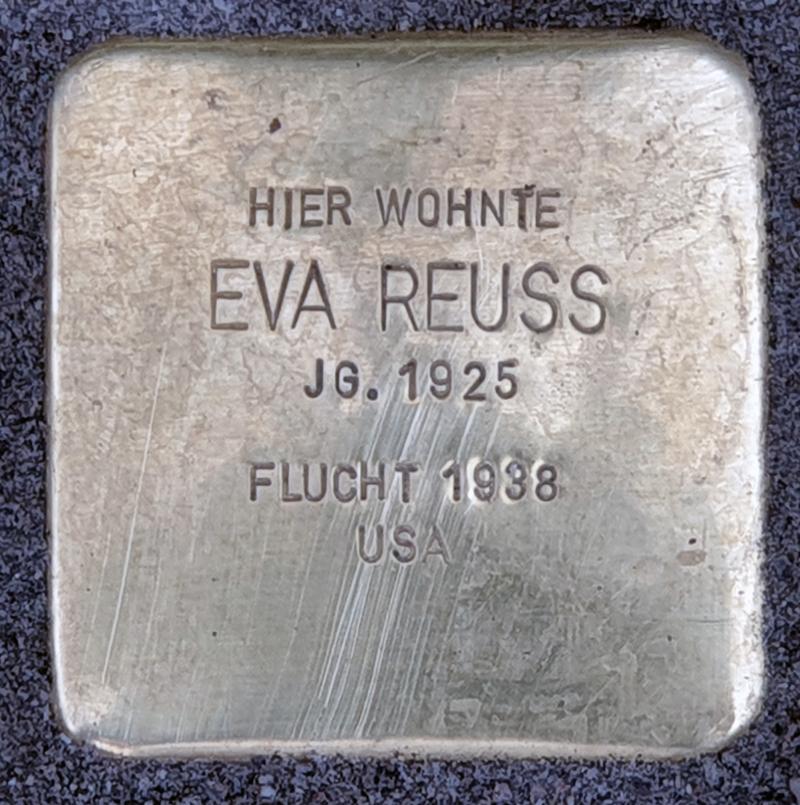 Stolperstein Eva Reuss © OTFW Berlin