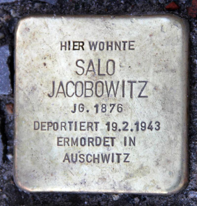 Stolperstein für Salo Jacobowitz.