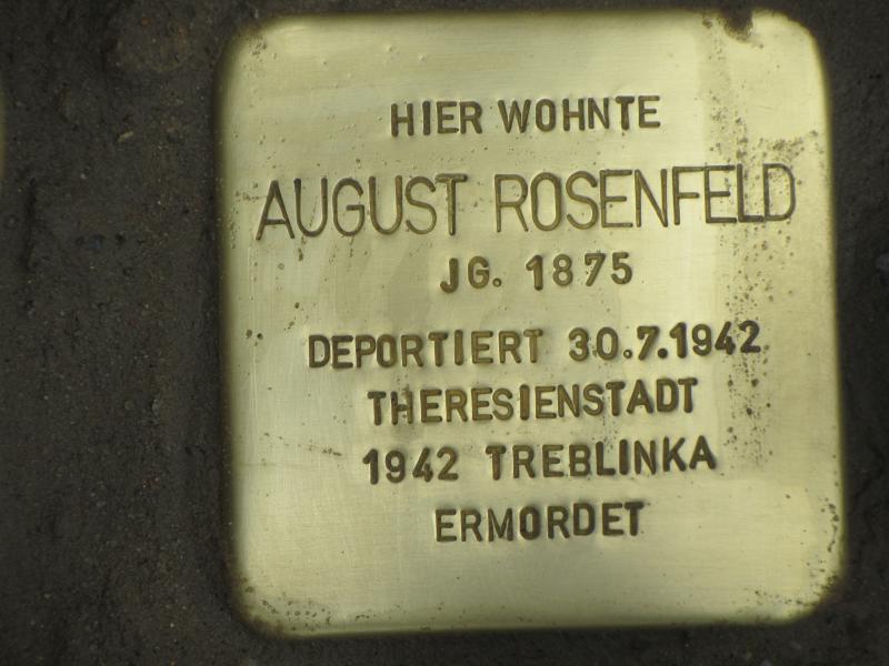 Stolperstein für August Rosenfeld