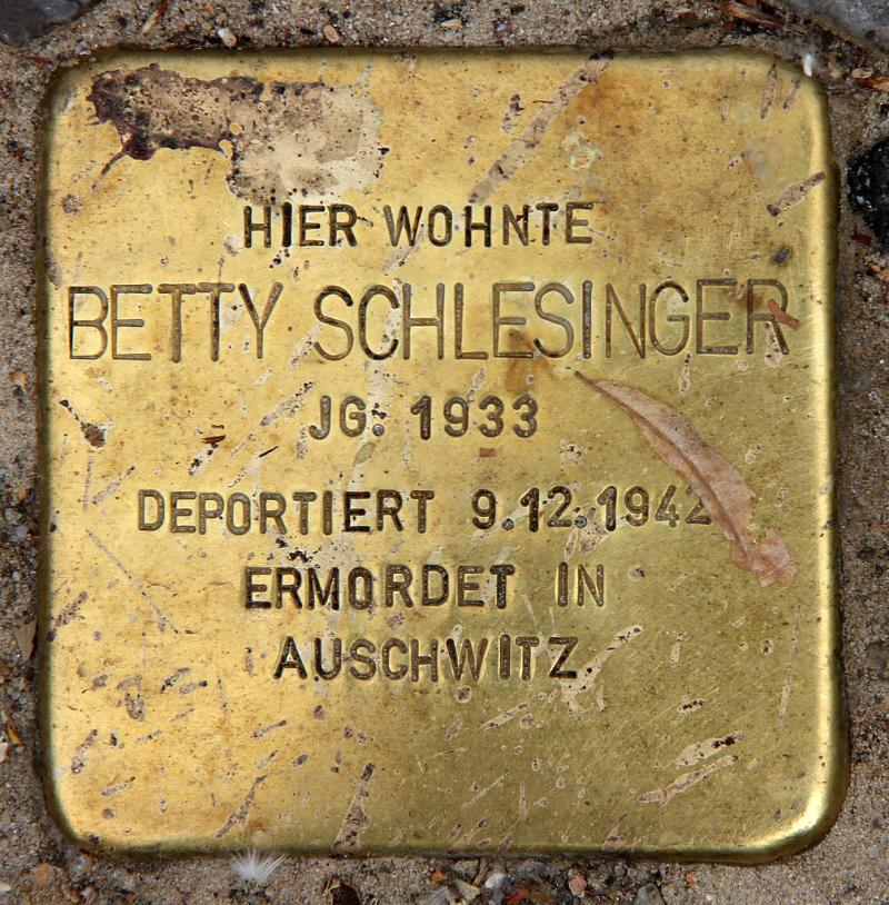 Stolperstein für Betty Schlesinger