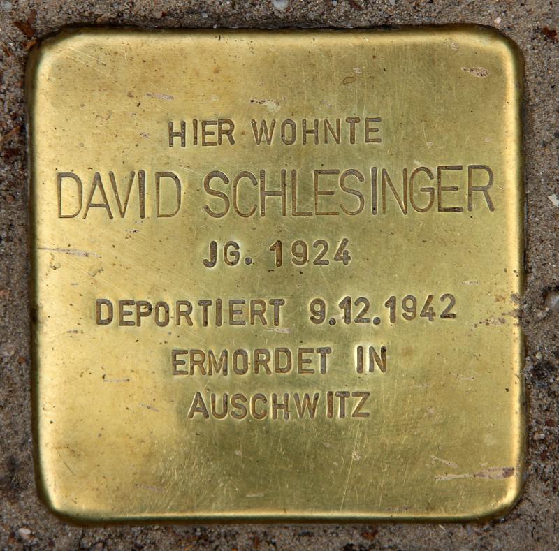 Stolperstein für David Schlesinger