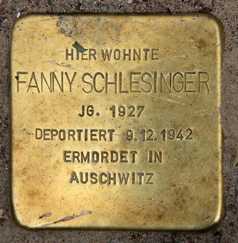 Stolperstein für Fanny Schlesinger