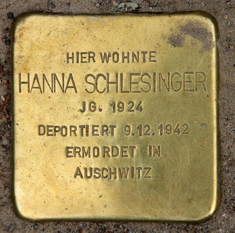 Stolperstein für Hanna Schlesinger