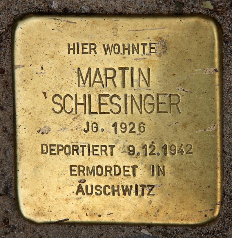 Stolperstein für Martin Schlesinger