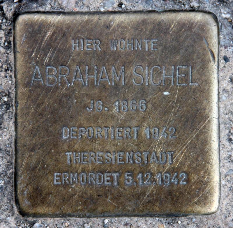 Stolperstein für Abraham Sichel.
