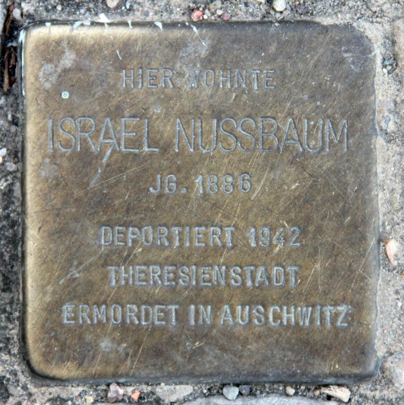 Stolperstein für Israel Nussbaum.