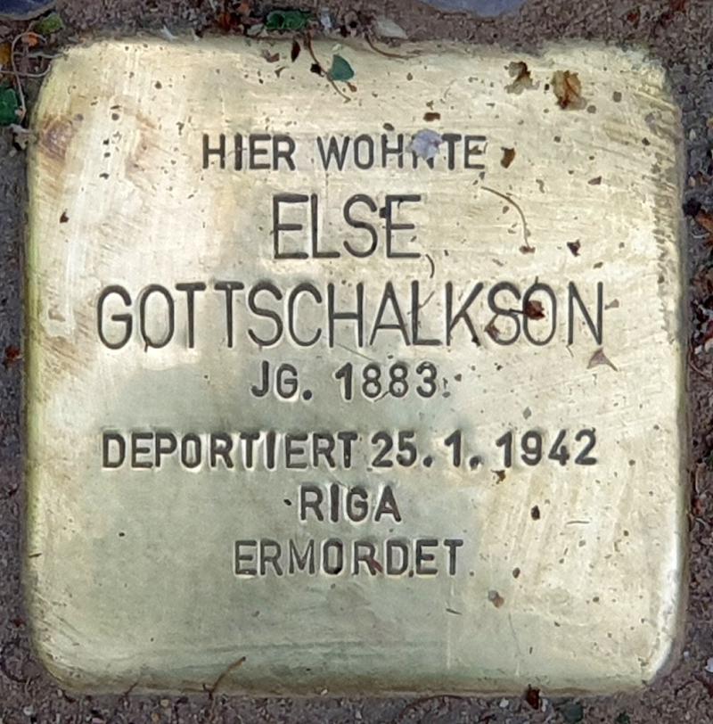 Stolperstein Else Gottschalkson © OTFW