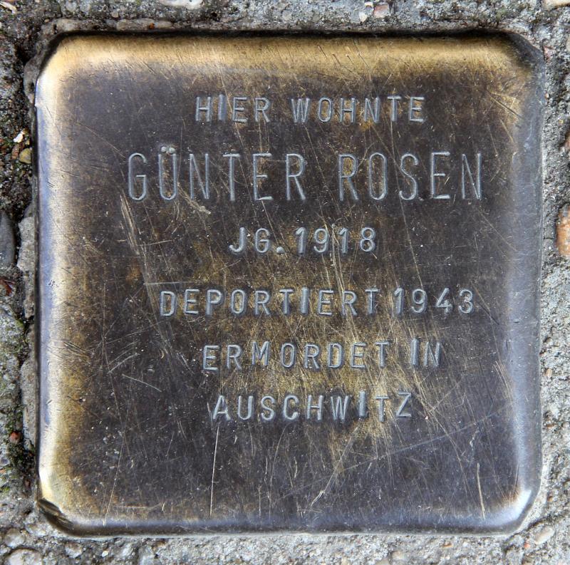 Stolperstein Günter Rosen © OTFW