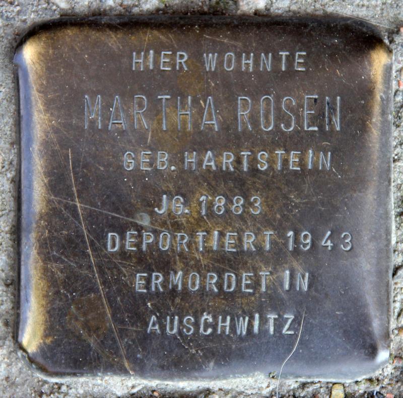 Stolperstein Martha Rosen  © OTFW