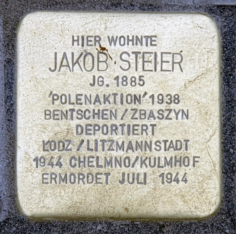 Stolperstein Jakob Steier © OTFW Berlin 