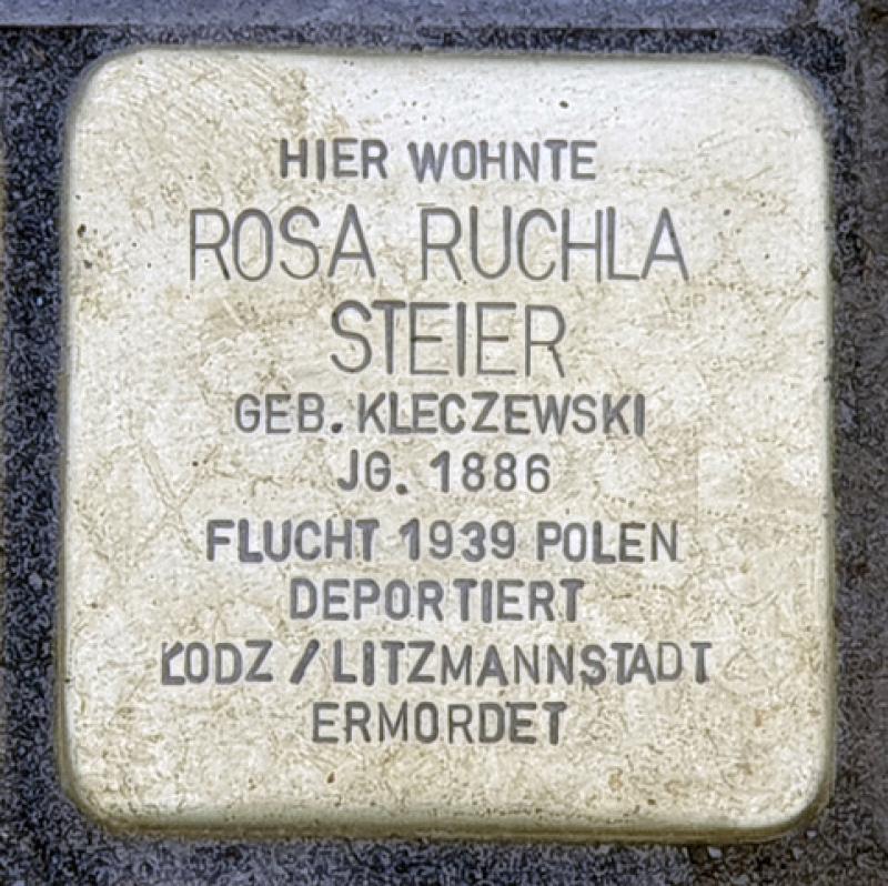 Stolperstein Rosa Ruchla Steier © OTFW Berlin 