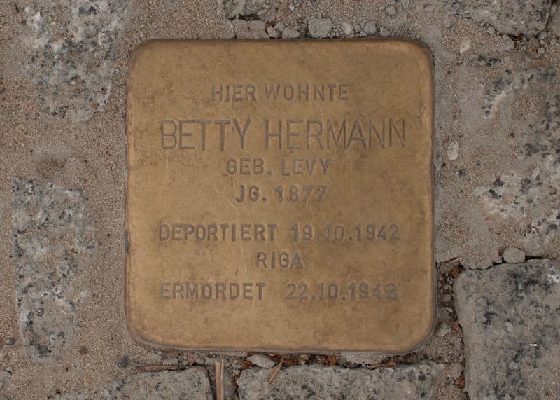 Stolperstein für Betty Hermann