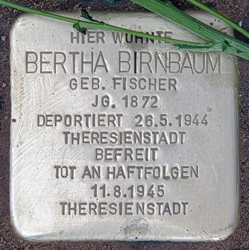 Stolperstein für Bertha Birnbaum © OTFW