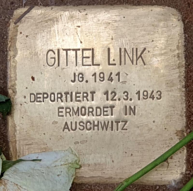 Stolperstein für Gittel Link © OTFW