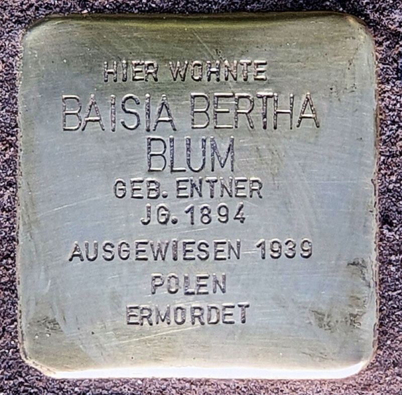 Stolperstein für Baisia Bertha Blum