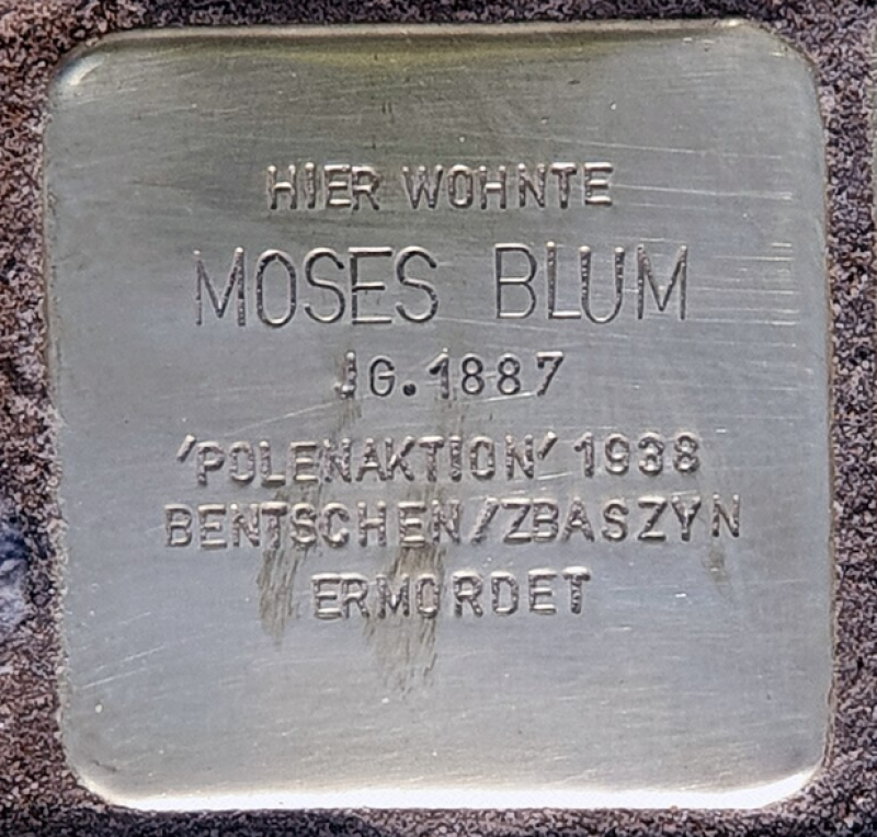 Stolperstein für Moses Blum